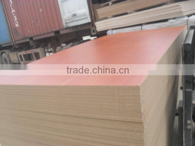 red cherry melamine mdf board from Linyi