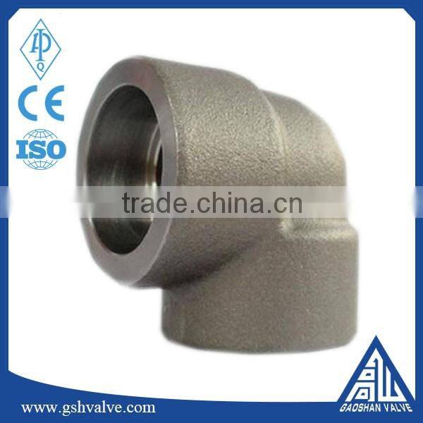 high quality socket welded forged steel 90 degree elbow with different size