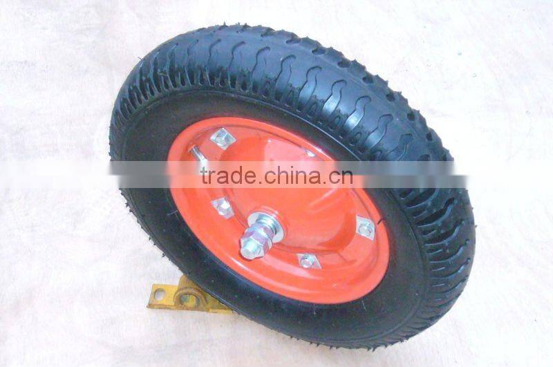 3.00-8 wheel / 3.00-8 rubber wheel with red rim and 13x3 wheel