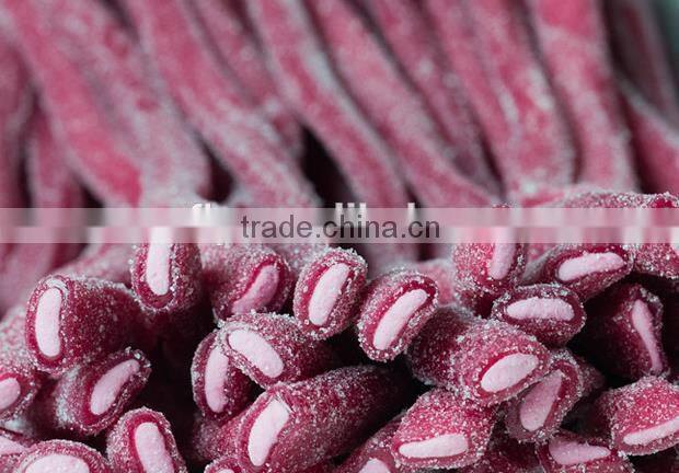 sweet&sour flavour long colorful twizzlers rainbow twists soft jelly candy