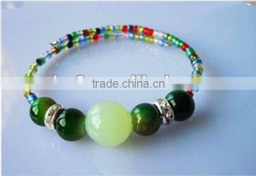 New design!! 12mm Crystal uv bead bracelet.Glow bead bracelrt.
