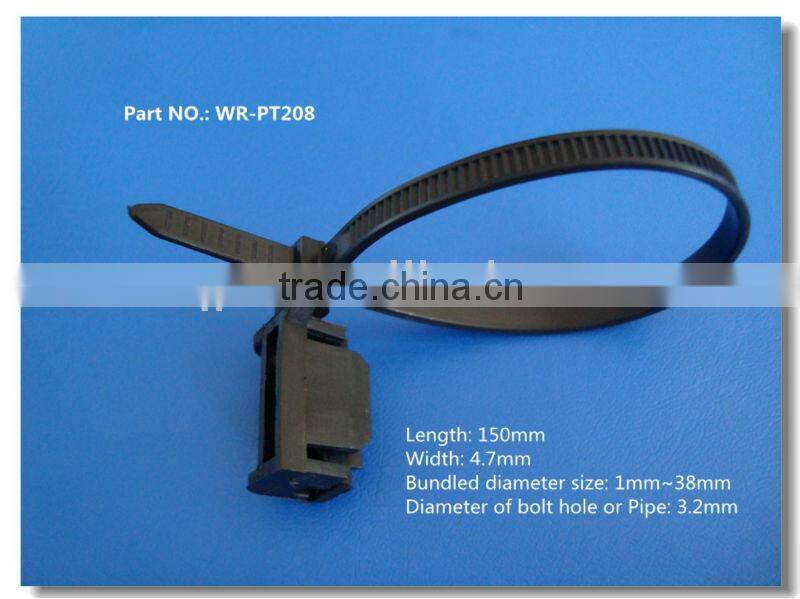 nylon cable tie with connector