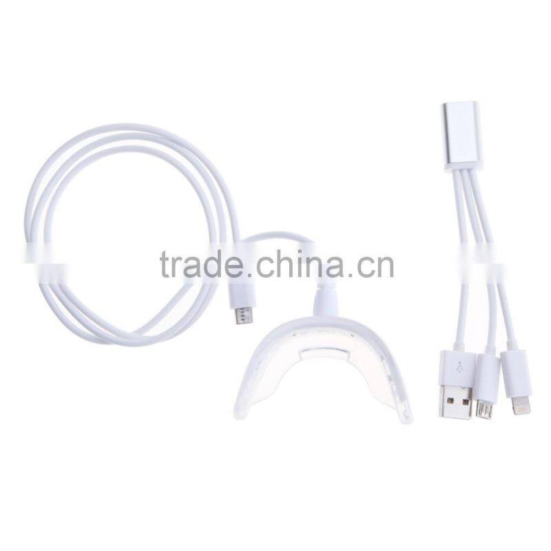 Newest phone connected teeth whitening mini light with USB/Android/iPhone interface