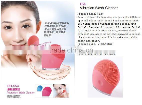 Deep Cleansing Rebirth Vibration Facial Cleasing Brush And Message Face Skin