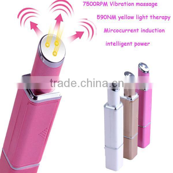 Ion eye wrinkle eraser machine with 24K gold roller