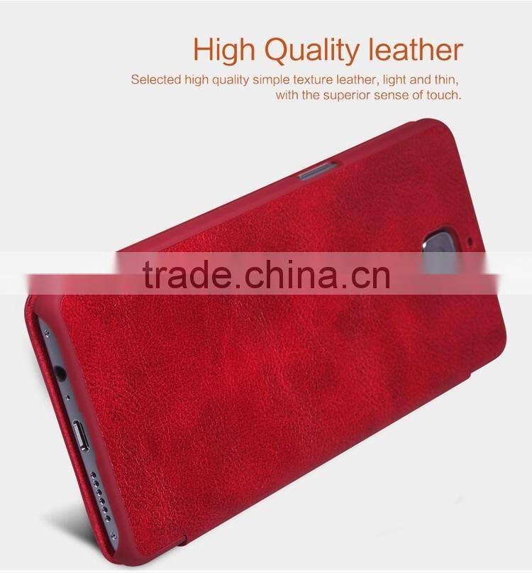 Quality Flip Leather Case For ONEPLUS 3 A3000, NILLKIN Qin PU flip leather phone Case BUSINESS CARD CASE CLASSIC RESTRO