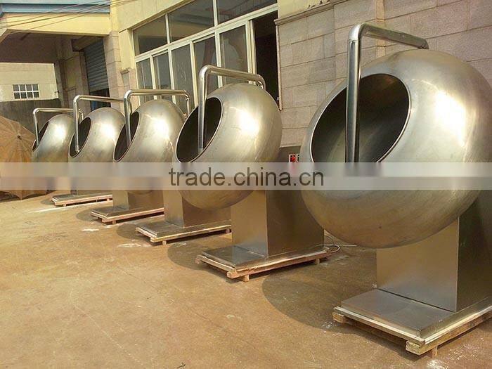 stainless steel chocolate sugar coating machine / chocolate coatingpan machine with sprayer