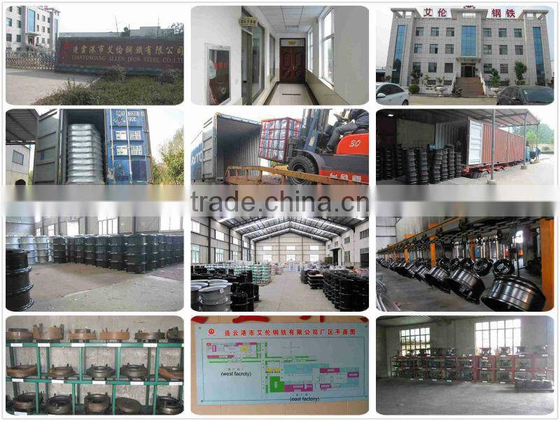 split steel wheel rim for forklift s 4.00E-9 for tyre 600-9