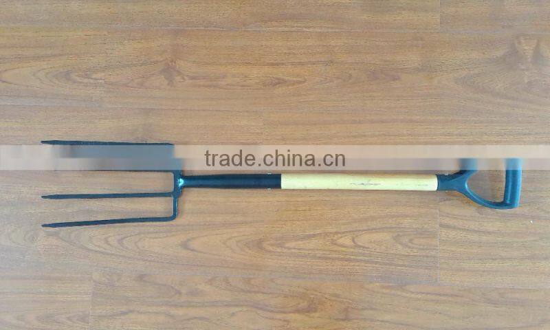 Digging fork Garden fork with wood/steel/firberglass handle