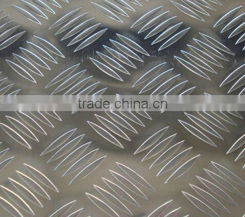 5 bars embossed aluminum plate, aluminum anti-slip plate, fire truck pedal used