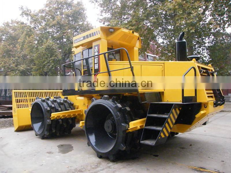 Large 33ton hydraulic landfills refuse compactor with electronic-controlled diesel engines
