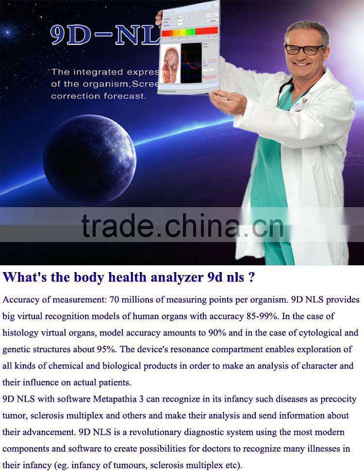 Original Medical devices for health 9D nls body health analyzer