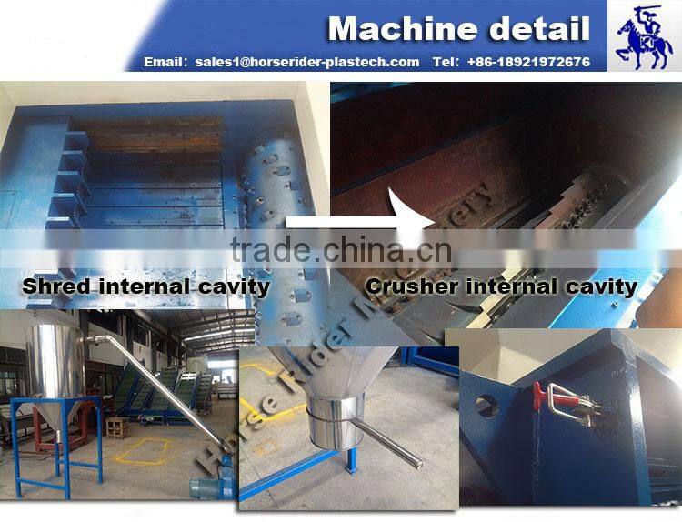 Hot popular shredder and crusher two in one Machinery single shaft hard plastic shredder