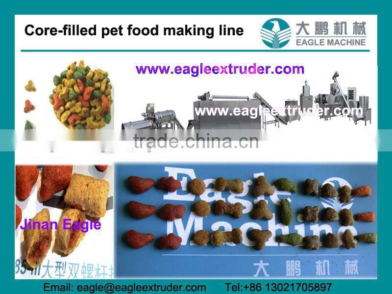 DP85 550kg floating and sinking fish feed pellet twin screw extruder processing machines to Chile