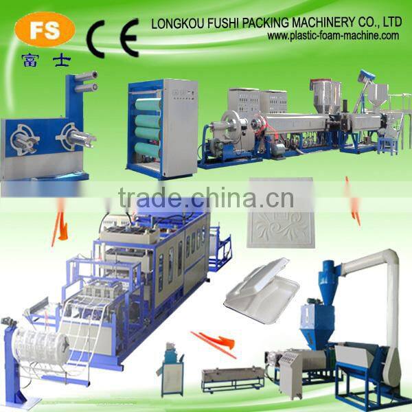 Best Full auto Disposable Foam Plate/Container/Box/Tray Vacuum Forming Cutting Stacking Machine