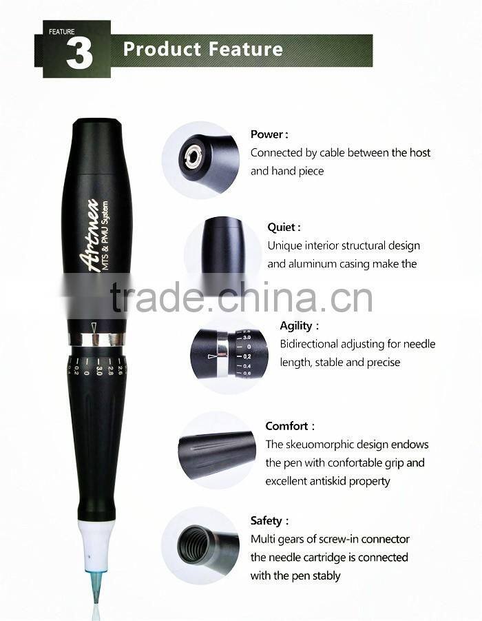 2017 Newest Electric Dermapen micro needles for permanent makeup tattoo machine gun