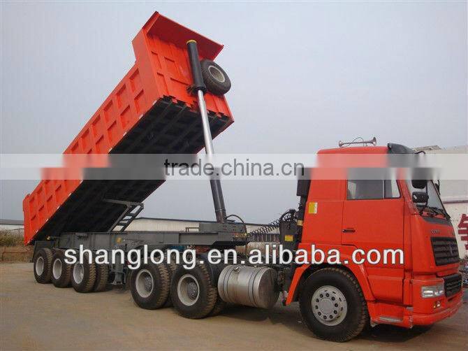 China Manufacturer Front Lift 3 Axle Semi Tipper
