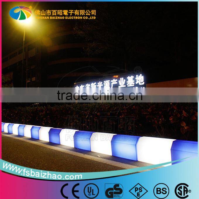 waterproof glowing plastic LED border stone lighting