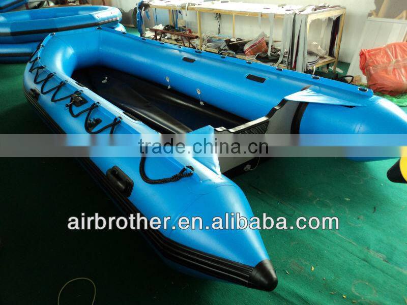 PVC Material Hull Durable Inflatable Fishing Boat for Sale!