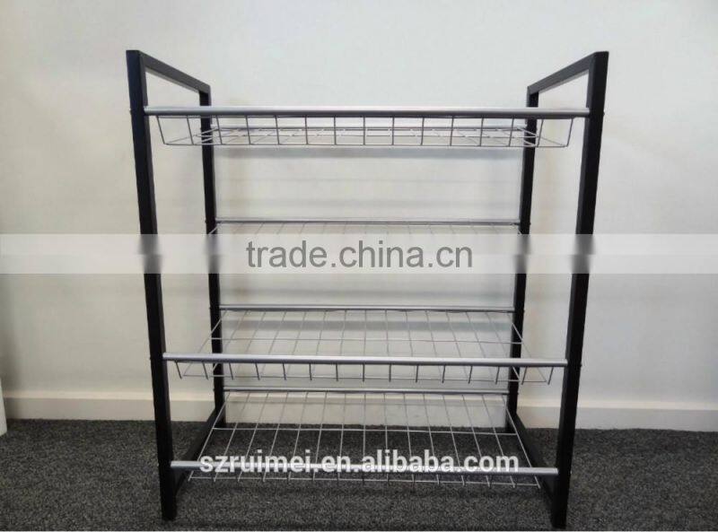 Traditional 4 tiers practical household rack modular shoe rack