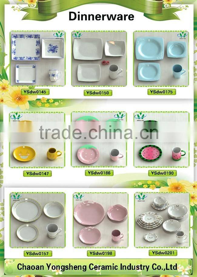 China Manufacturer White Porcelain Wholesale Dish