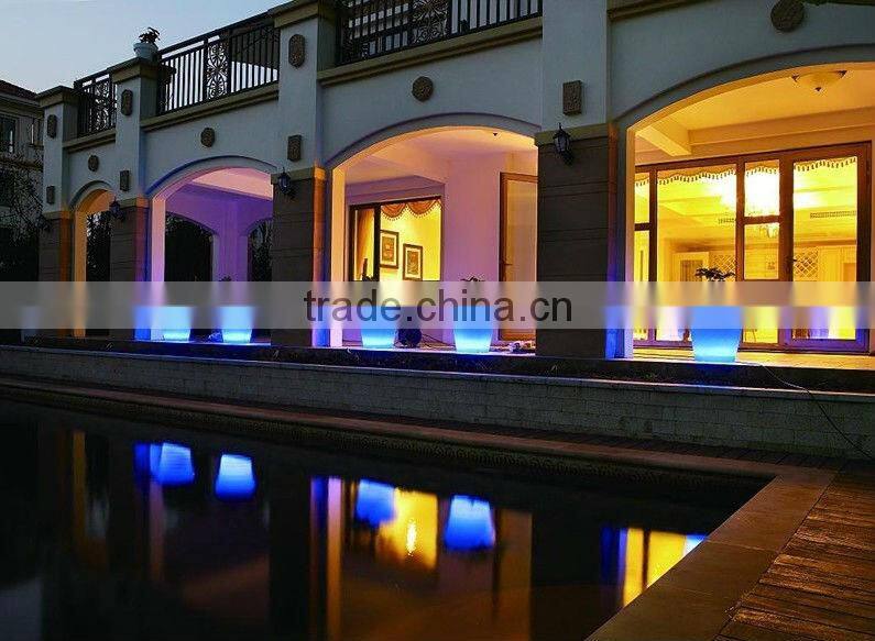 New products 2015 innovative product for homes led planter plastic tube flower vase mold