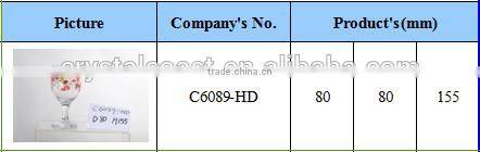 Hand Painted Antique Colored Butterfly Glass Wine Glass Cups