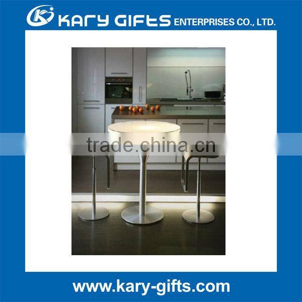 plastic waterproof led lighting party table for indoor outdoor