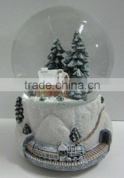 Decorate gift polyresin water snow globes