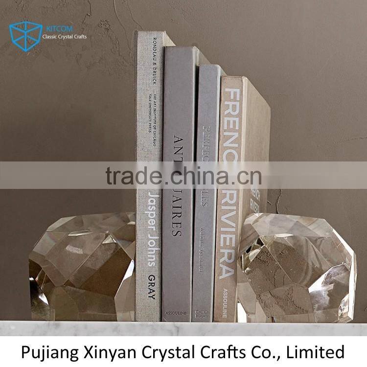 New coming crystal bookends for business gift