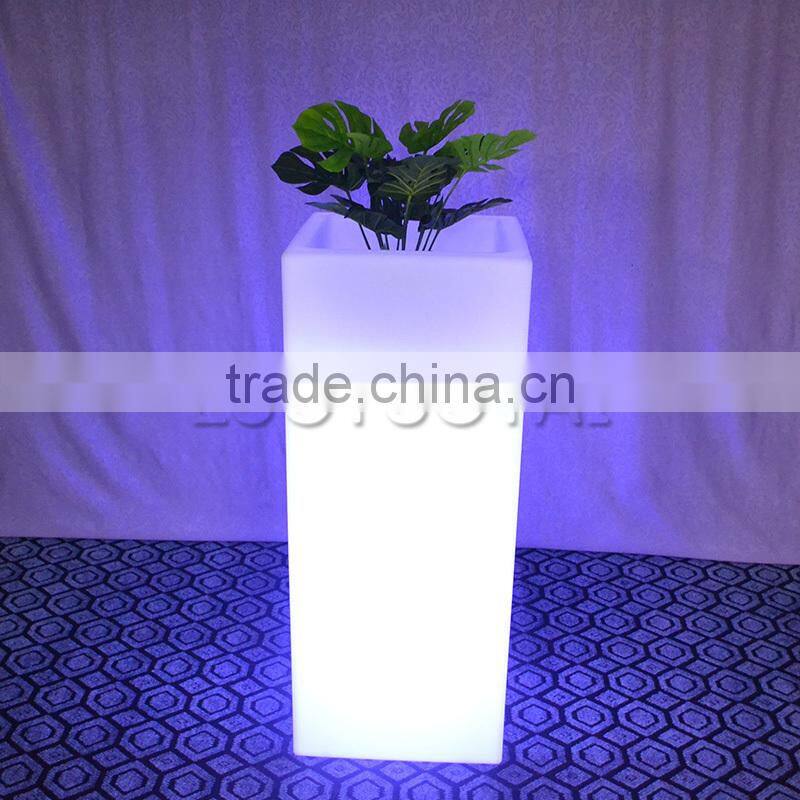 Waterproof Rechargeable RGBW Multi Color LED Light up Flower Pot Planters with Remote LTT-SF15