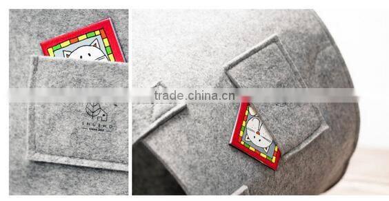 2017 cheap promotion foldable factory price wood storage bin bag