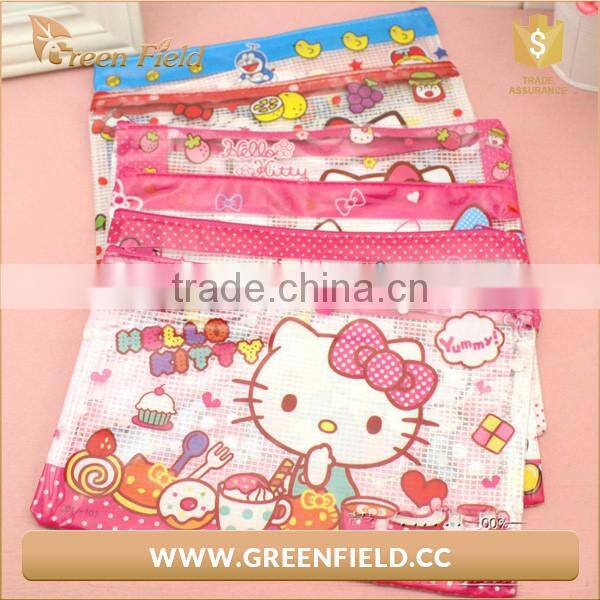 newest hello kity transparent pencil bag,pencil case for promotion