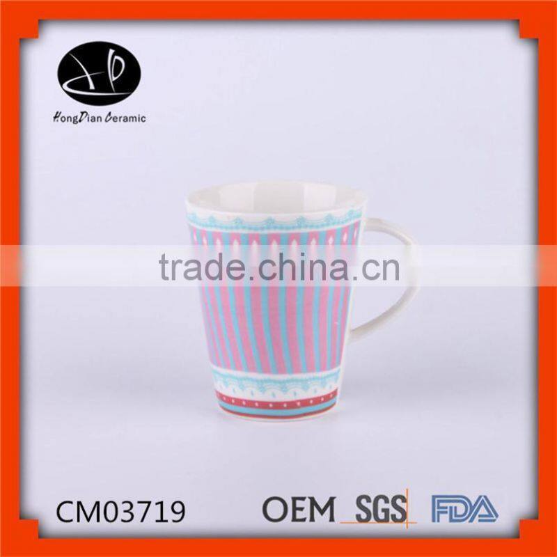 Porcelain Ceramic Type and FDA,CE / EU,SGS Certification ceramic mug,White ceramic mug printing color changing mug