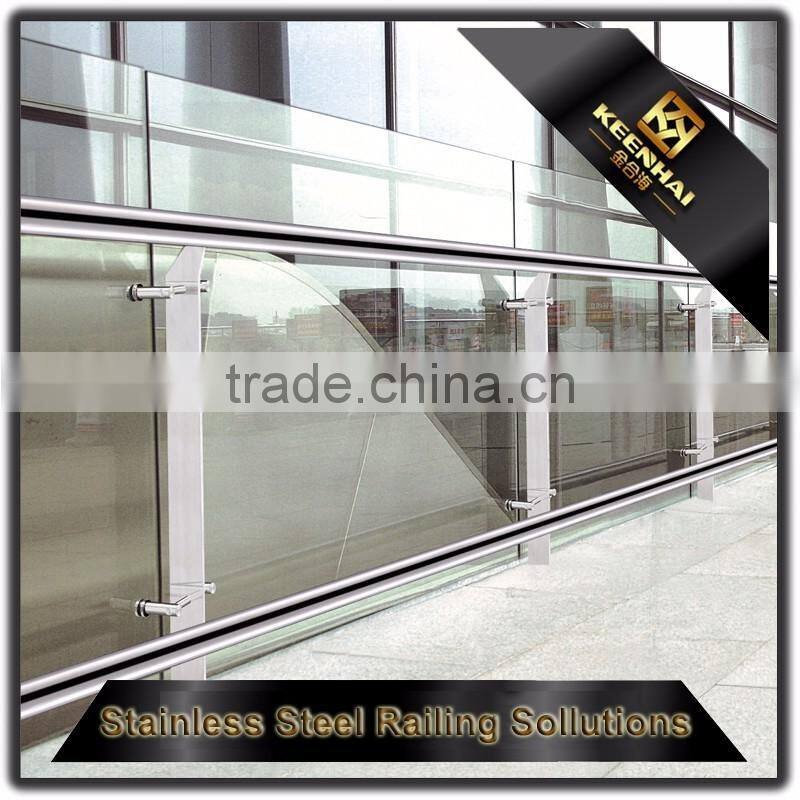 Outdoor Design Balcony Terrace Stainless Steel Balustrade with Glass