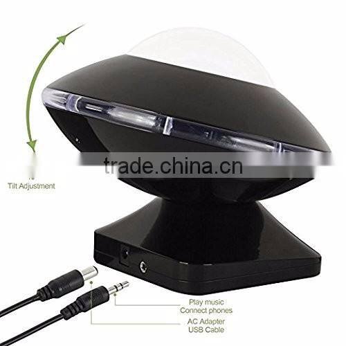 Hot Sale UFO Aurora Music Night Light Projector, Atmosphere Diamond Color Star Rotating Night Light Projector