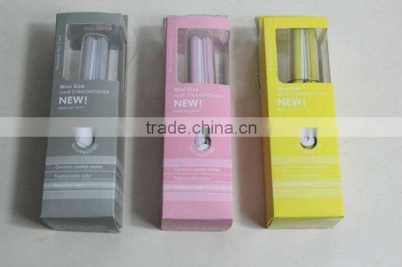 mini hair straightener stock