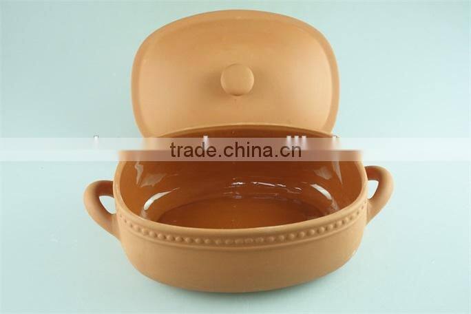 wholesale stock terracotta colour soup& stock pots,terracotta pot