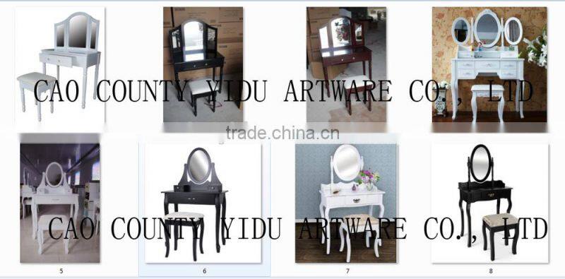 white dressing table with swing mirror bedroom furniture shabby vintage style