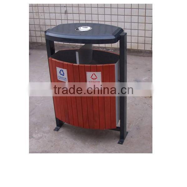 Arlau Outdoor decorative wooden trash cans