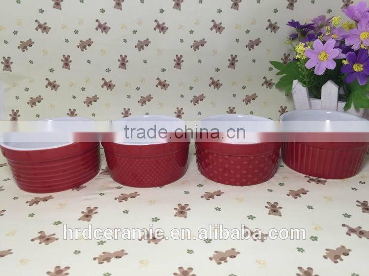 Stocked Wholesale solid color stoneware ice cream bowl