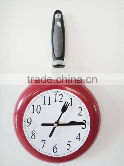 innovate Most Popular Metal Skillet Frying Pan Kitchen Clock wall clock