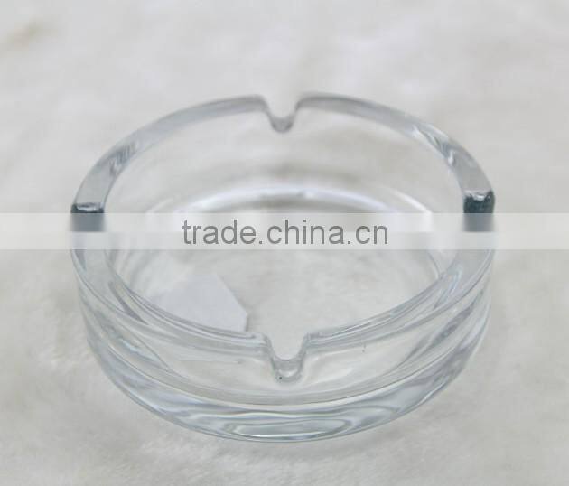 glass ashtray with logo and decoration firing