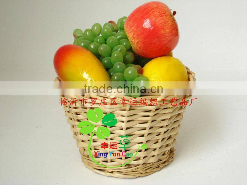 nature wicker gift basket with liner