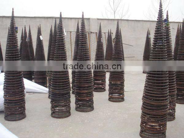 Wicker garden decoration --- flower stand & planter