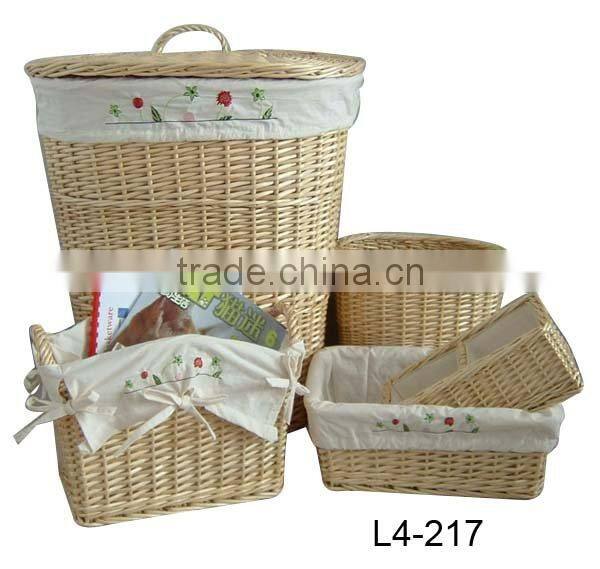 hot sale willow wicker gift basket for wedding decorations