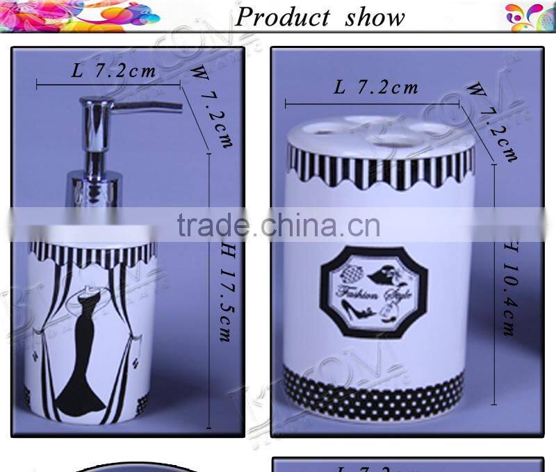 China supplier colorful bathroom accessories set