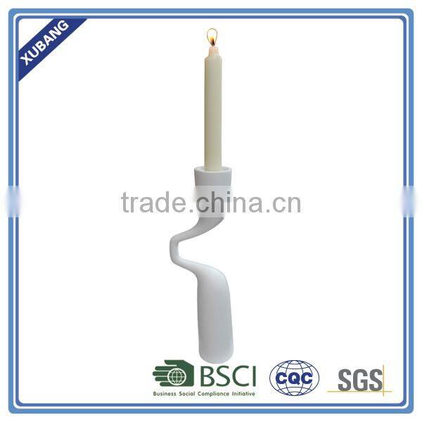 big sale handmade poly resin Unique tube candle holder