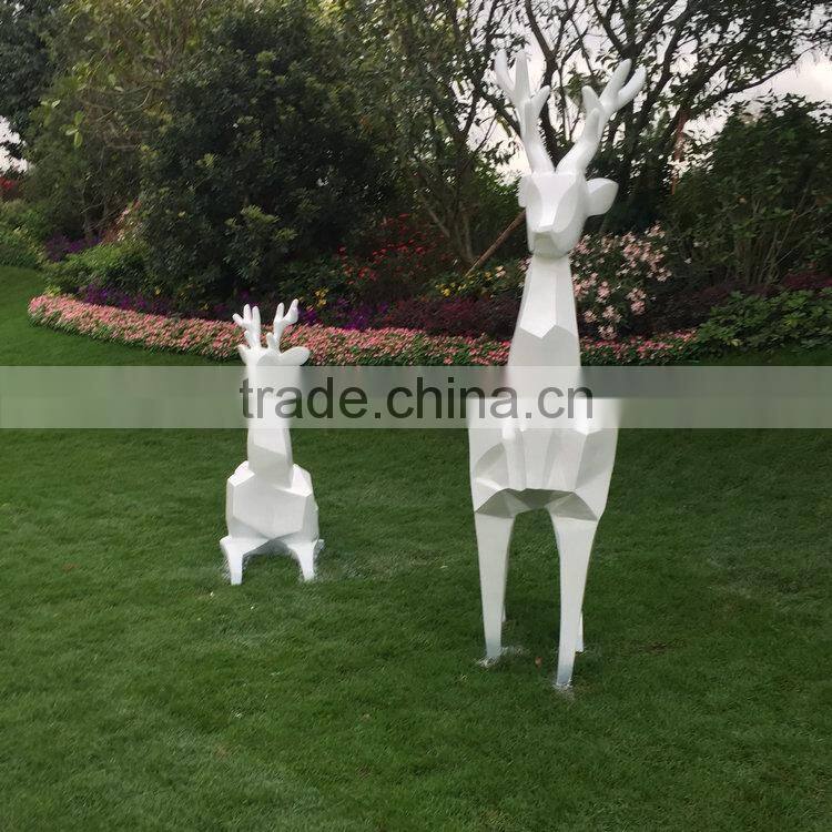 Fiberglass garden reindeer mascot