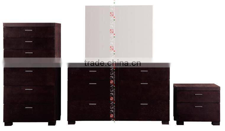 Chocolate Color Pictures Of Wood Double Bed B58